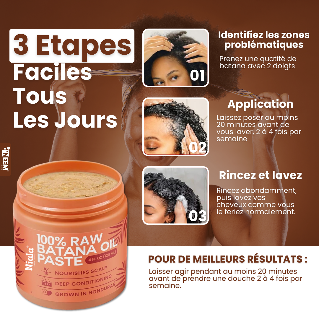 Huile de Batana Pousse cheuveux Naturelle