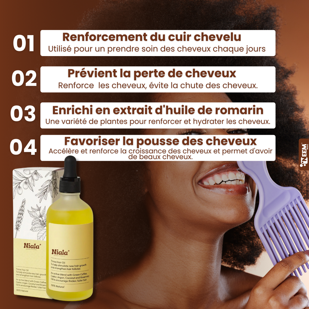 Huile Romarin Pousse Cheuveux